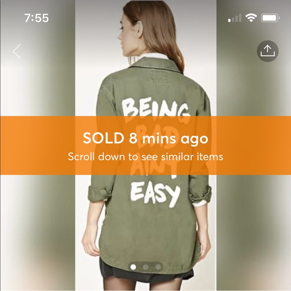 Olive Button Up Jacket